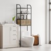 Zhongma 4-Tier Over The Toilet Storage with 2 Baskets, Metal