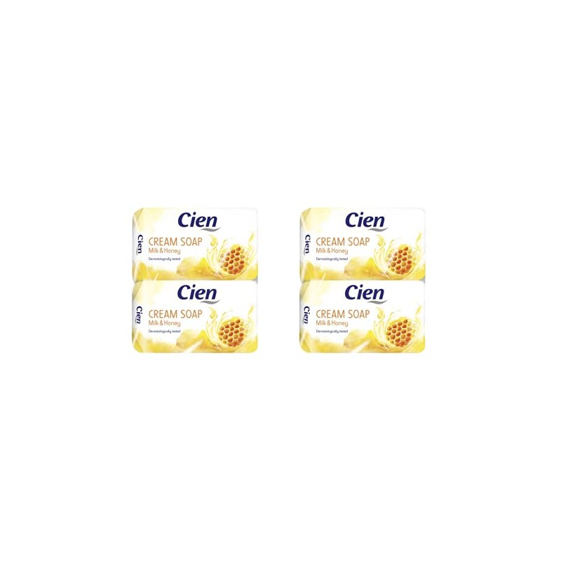 Cien Milk and Honey Cream Soap with Almond Oil, No