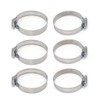 Stainless Steel Adjustable Hose Clamp Hose Band Pack of 6