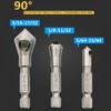 Countersink Deburring Drill Bit Set, 3 Pcs 90 Degree Countersink