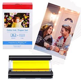 KCMYTONER Compatible for Canon KP-36IN KP-36IP (7737A001) 1 Color Ink Cartridge & 36 Sheets Paper Set 4"x6" for Selphy CP1300 CP1200 CP910 CP900 CP760 CP770 CP780 CP800 Wireless Photo Printer,1 Pack