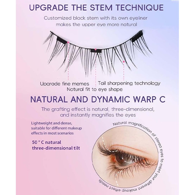 EZGHAR Enjuvie Magnetic Eyelashes, Magnetic Eyelashes with Applicator, 2024 New