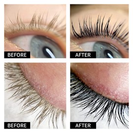 LIBeauty Eyebrow and Eyelash Colour Black, Eyebrow Dying, Lash Black Tint, Gives Eyelashes and Brows Shine and Colour and is therefore a Great Gift for Mother's Day (15 ml)