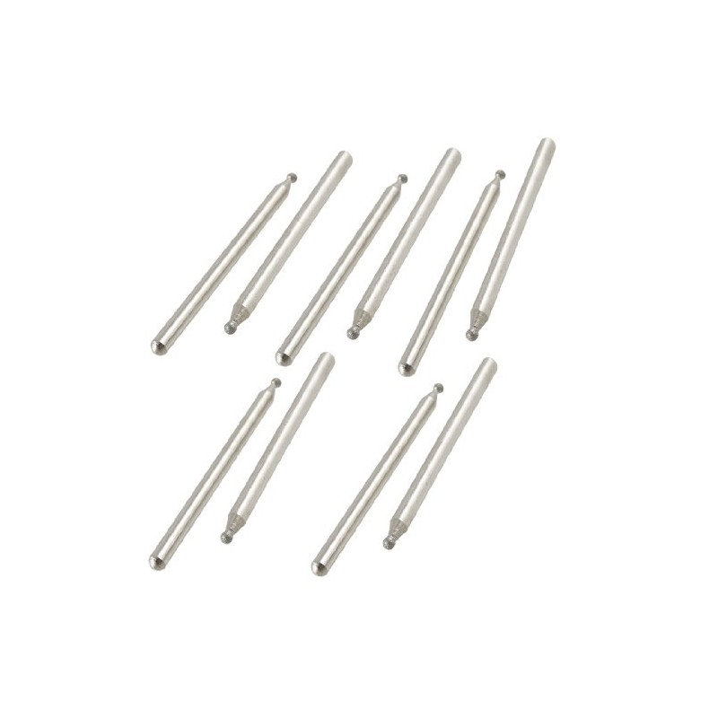 Sourcingmap 10x 2mm Spherical Head Diamond Mounted Points Grinding 45mm