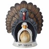 Roman 3pc Nesting Turducken Thanksgiving Holiday Figure 9.5"