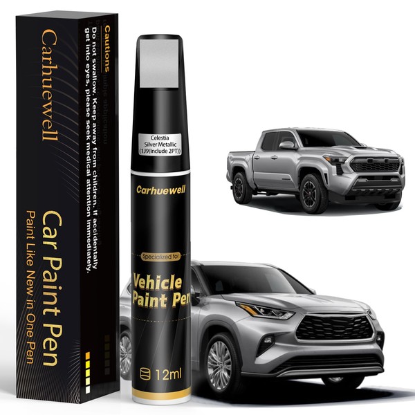 1J9(Include 2PT) Celestial Silver Metallic Touch Up Paint Compatible with