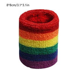 Sports wristbands 2 pieces striped sweatbands sweatband wrist sweatbands made of cotton, for athletic men and women