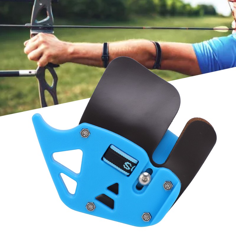 Archery Finger Tab Shooting Tabs Double Layer Leather Tabs Guard
