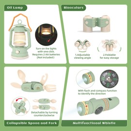 KOALA DIARY Bug Catcher for Kids Explorer Bug Catching Kit,Magnifying Glass, Tweezers, Whistle & Compass, Learning Guide, Insect Habitat, Outdoor Toys(3 Year +) (Kids Camping Toys Set)