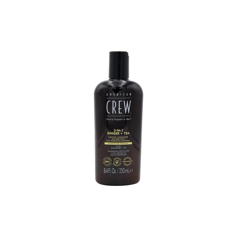 Shampoo Acondicionador Y Gel 3 En 1 American Crew Ginger+tea