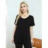 BELAROI Women Plus Size V-Neck Tunic Top Loose T Shirt
