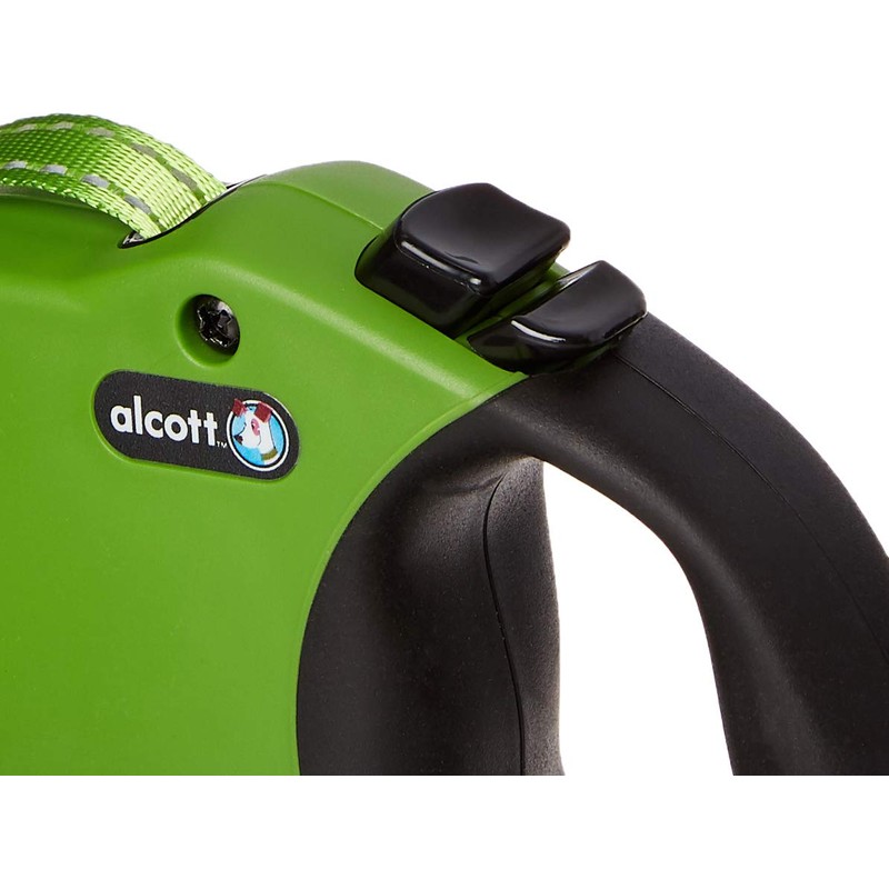 Alcott Adventure Retractable Leash, Xtra Small, Green