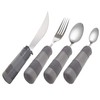 Rehabilitation Advantage Weighted Utensil Set with Rubber Handles