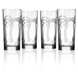 Rolf Glass Palm Tree Cooler Glass, Clear