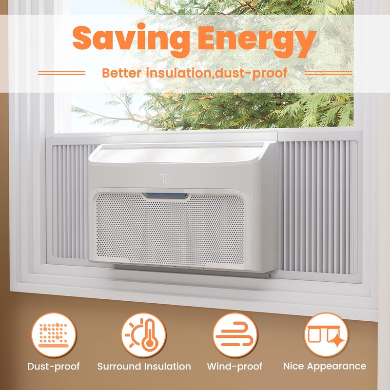 GCGOODS Window Air Conditioner Side Panels, Adjustable Window AC Side
