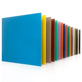 Maker Boards Colors Line of Double Sided Painted 1/16" Basswood Plywood Sheets, 12x12 inches, 1/16th and 1/8th Thickness, 17 Colors Available, Laser Safe, Diode Laser Compatible.