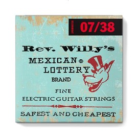 Billy Gibbons - Cuerdas de guitarra personalizadas Rev Willy's 07-38, paquete de 3
