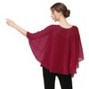 Casual Chiffon Cape Soft Shawl Sheer Shrugs Poncho Capelets shawls