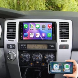 Car Radio for Toyota 4Runner 2003-2009, Camry 2002-2006, Highlander 2001-2007, RAV4 2001-2005, 7'' Touch Screen Car Radio with Wireless Carplay Android Auto, GPS, Bluetooth,Backup Camera-2+32G