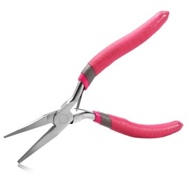 SPEEDWOX 6 Inch Needle Nose Pliers Smooth Jaws Long Nose Precision Nippers Thin Flat Jaws Micro Functional Precision Wire Looping Fine Pliers for DIY Jewelry Making