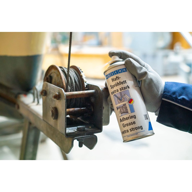 WEICON Adhesive Grease Spray 13.5 fl oz, Special Lubricant, Underwater