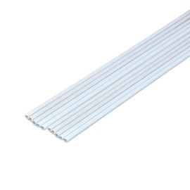 Mikankawa Plastic Rods, Hollow Round Rods, Plamo Pipes, Pack of 10, 0.16 x 9.8 inches (3.0 x 4.0 x 250 mm), Hobby Material, Plastic Model, Remodeled, 0.2 x 9.8 inches (4 x 250 mm)