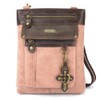 CHALA GEMINI Crossbody Canvas Gift Messenger Bag Dusty Rose -