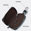 TSUGAMI Car Keys Case Holder, Leather Car Keys Chain Bag