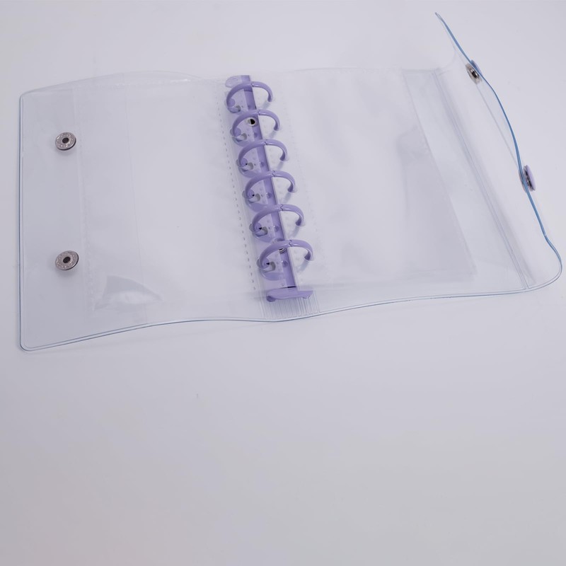 A7 Transparent Color PVC Binder Notebook Refillable Photo Album Sticker