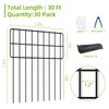 30 Panels No Dig Fence, Animal Barrier Fence, 13in(H) x