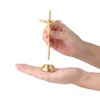 Imerance Crucifix Wall Cross Small Metal Slender Catholic Crosses Golden