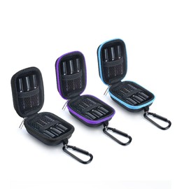 3PCS Portable Essential Oil Carrying Case Hold 6 Bottles Mini Essential Oil Storage Bag Organizer Hard Shell Carry Pouches Hold Up To 1ml 2ml 3ml 5ml Essential Oils