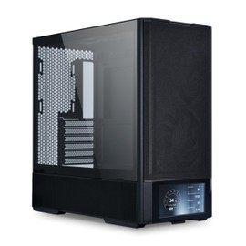 Lian Li LANCOOL 207 Digital ATX Computer Case w/Integrated LCD Screen, Mesh-Centric Panels Mid-Tower PC Case w/ 2 x 140x40x30mm PWM Fans, 2 x 140mm Fans Pre-Installed, Side or Rear-Mount PSU