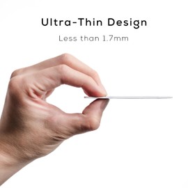 Fantom Rechargeable Smart Tracker Card. Ultra Thin and Water-Resistant with Wireless Charging. Works with Apple Find My Network. Credit Card Size for Wallet, Passport, Luggage Tags.