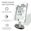 Zadro Melrose LED Makeup Mirrors with 5X/1X Magnifications & Bluetooth