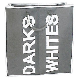 FunkyBuys® Double Fabric Laundry Linen Washing Cleaning Bag with Carry Handles, GREY