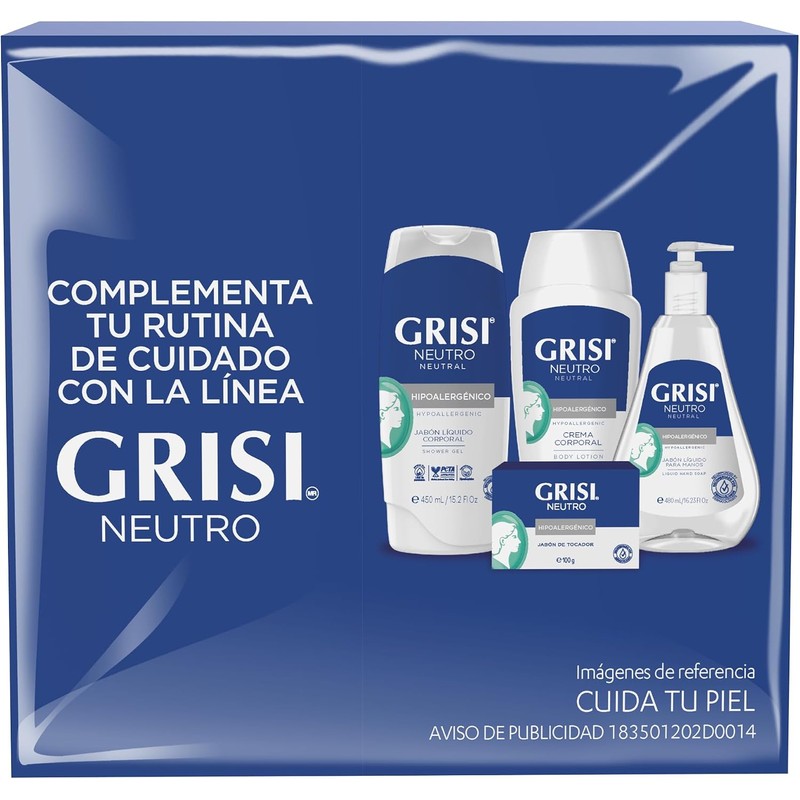 GRISI Neutro Jabón Tripack, 150 gr, blanco