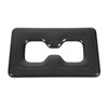 Rear Water Cup Holder Frame Cover Trim Carbon Fiber Look