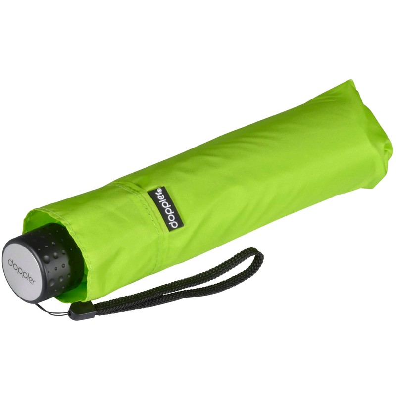 Doppler Pocket Umbrella Fibre Havana Plain, Lime punch, Pocket umbrella