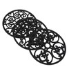 3pcs Modern Kitchen Trivets Waterproof Hollow Carved High Temperature Resistance