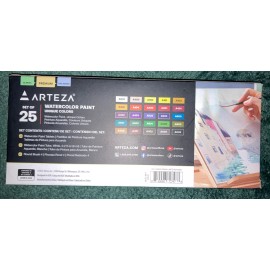 Arteza Premium Watercolor Paint Pan Set (25 pcs)