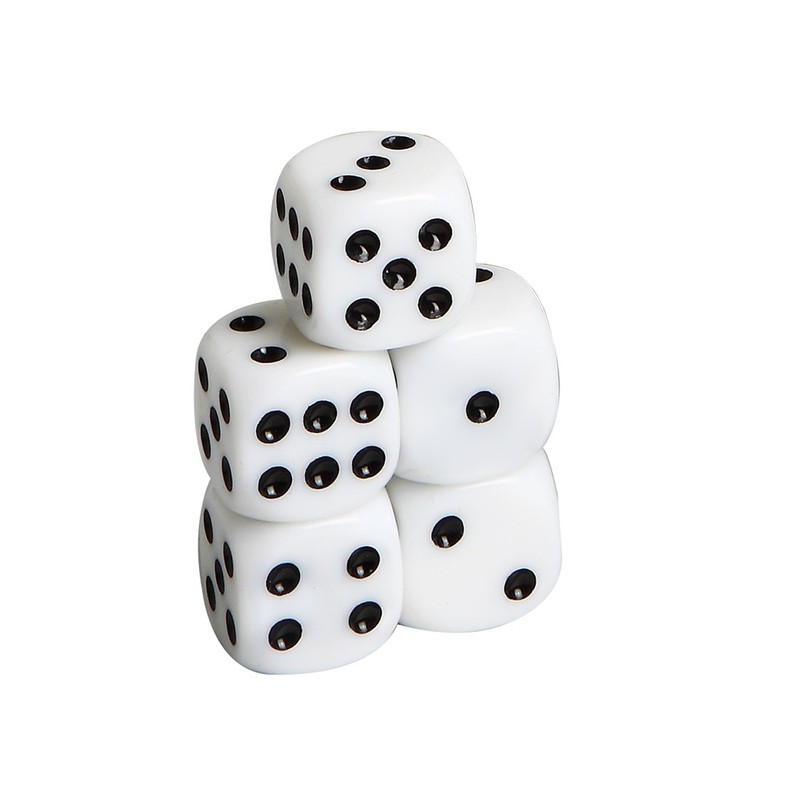 Hathaway Modifier Dice Cup with 5 Dice, Black, 16mm