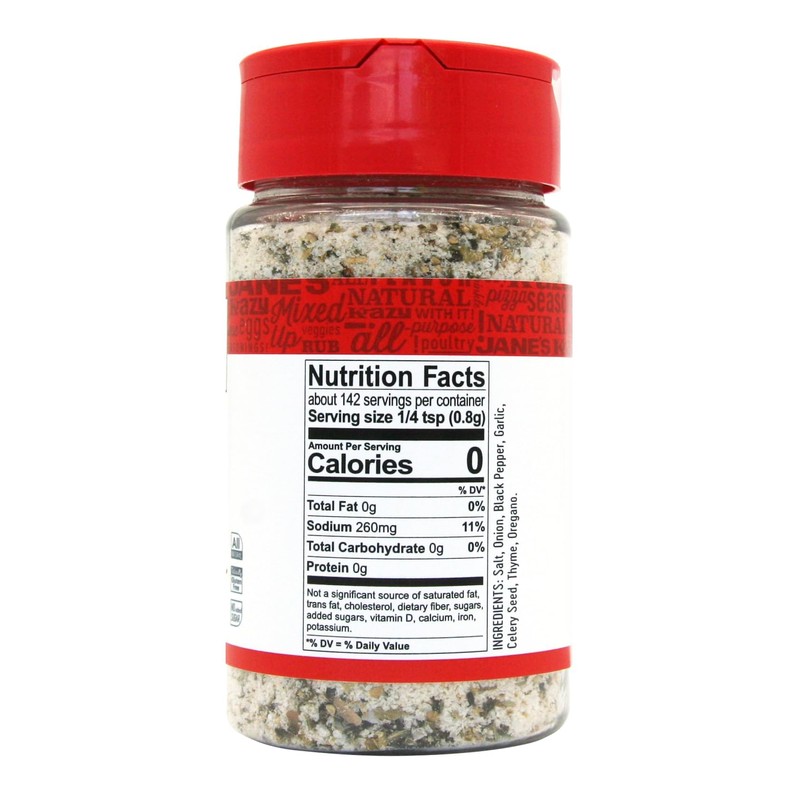 Jane's Krazy Mixed Up Salt, 4 Ounce