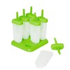 Tovolo Groovy Ice Pop Molds, Green - Set of 6