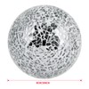 MDLUU 6 Pcs Mosaic Sphere Balls-Diameter 3 in, Decorative Orbs,
