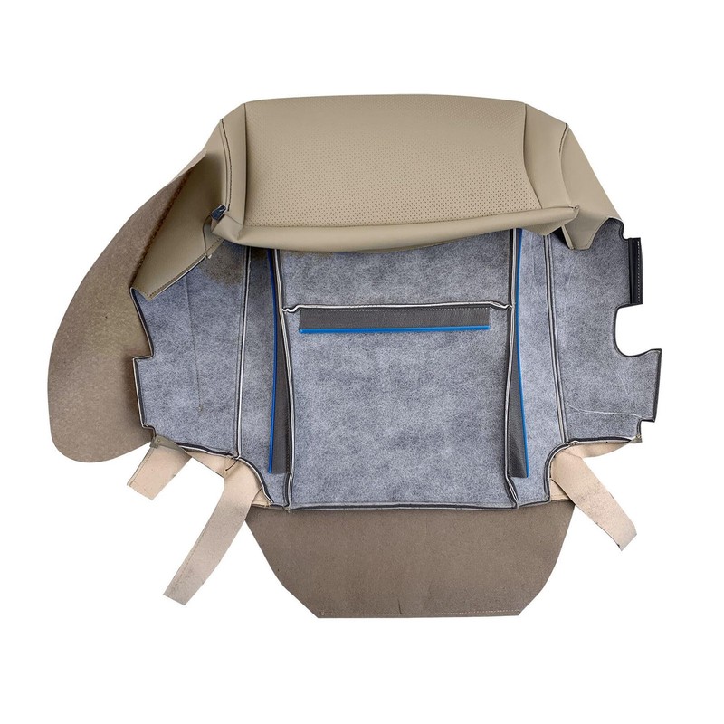 GXYWADY Driver Bottom Perforated Leather Seat Cover Tan Replacement for