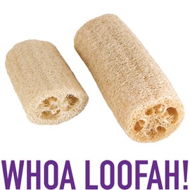 WHOA LOOFAH! Ultra Exfoliating 6" Loofah Bath Sponge