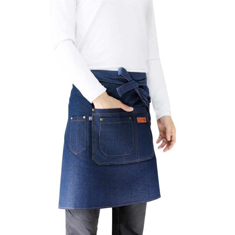 La Tonsai Half Apron, Short, Waist Apron, Front Rack, Kitchen,