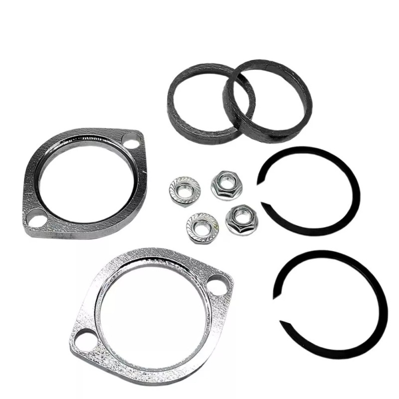 JINFANNIBI Exhaust Flange Install Kit & Pair Gaskets Nuts Washers