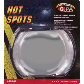 CIPA 49402 Oblong 4” X 5.5” Stick-On Convex HotSpot Mirror